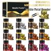 Marble Metal & Pearl Powder for DIY Coasters: Iridescent Coloring Molds