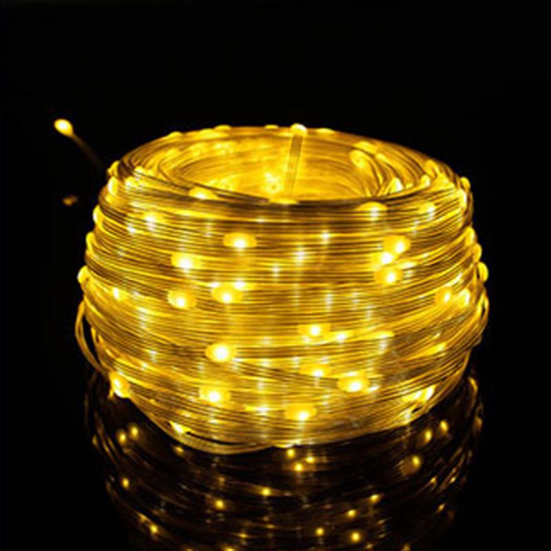 Wasserdichte Solar-Kupferdraht-Lichterketten für den Außenbereich für Landschaftsgestaltung und Feste