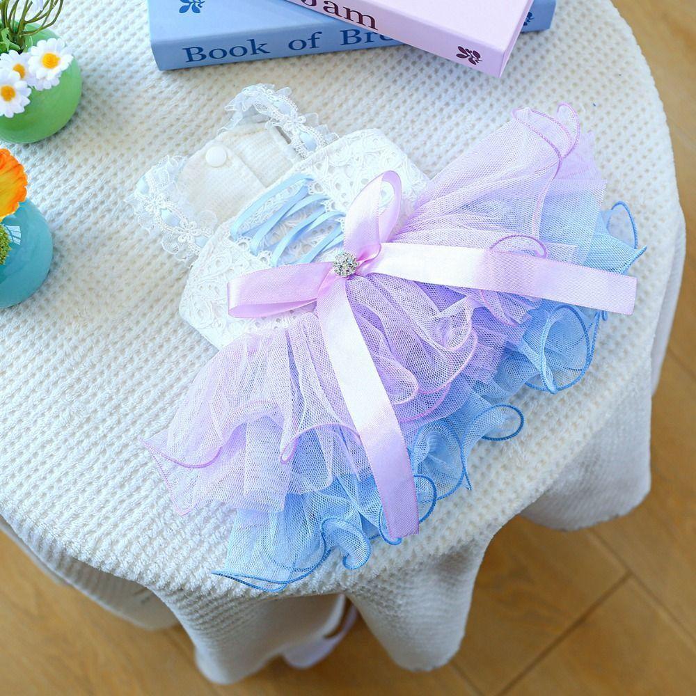 Breathable Dreamy Yarn Skirt Exquisite Dog Skirt Creative Pet Princess Dress Cat Clothes