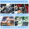 Hot 46Pcs 1/4" Drive Socket Wrench Set, Ratchet Screwdriver & Bit Kit, Carbon Steel, Auto Repair Hand Tool Set with Storage Case