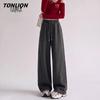 TonLion Women's High-Waisted Cotton Blend Straight-Leg Joggers