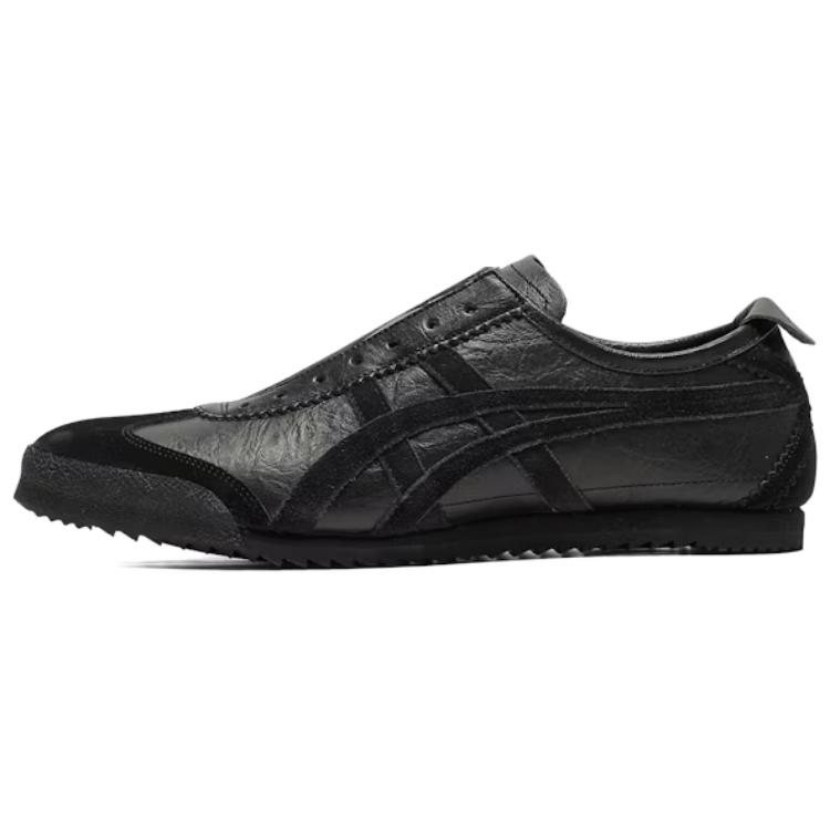 Onitsuka Tiger Mexico 66 Slip-On Deluxe Comfortable Versatile Non-Slip Durable Low-Top Casual Shoes Unisex Casual Shoes Black 1181A607-001