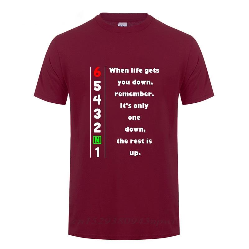 1N23456 Motorcycle T Shirt Fathers Day Present Funny Birthday Gift For Men Daddy Father Husband O Neck Cotton TShirt Tshirt