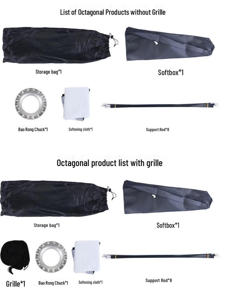 Yingbang 90CM Octagonal Softbox with Bowens Mount for Photography and Live Streaming