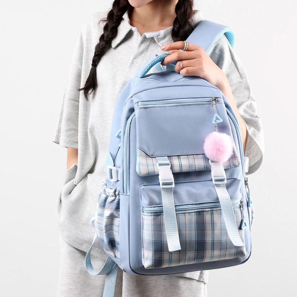 Harajuku Student Backpack Nylon Korean Style School Bag Casual Shoulders Bag  Girls