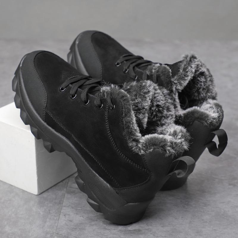 Men Snow Boots Winter Outdoor Shoes for Male Thick Sole Sneakers for Men Shoes Botines Tenis Keep Warm Fluff Mens Ankle Boots