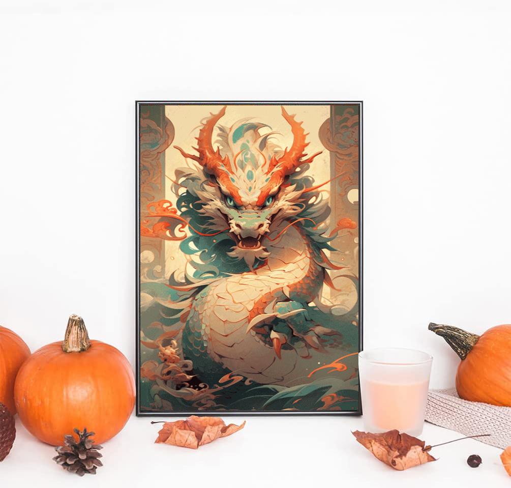 DIY Diamond Painting The Entrenched Blue Dragon Cross Stitch Kit Mosaic Art Diamond Painting Full Circle/Square Diamond Home Decoration