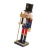 Elegant 25cm Wood Nutcrackers Statue Artistic Tabletop Decoration for Nut Cracking and Display Stylish Desktop Ornament