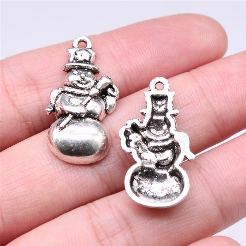 10pcs Christmas Santa Claus Charms Fit Jewelry Christmas Pendant Makings DIY Handmade Craft