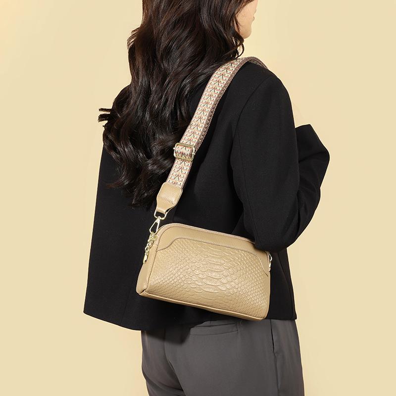 

Женская сумка через плечо из натуральной кожи, сумки через плечо, однотонная сумка-мессенджер из коровьей кожи