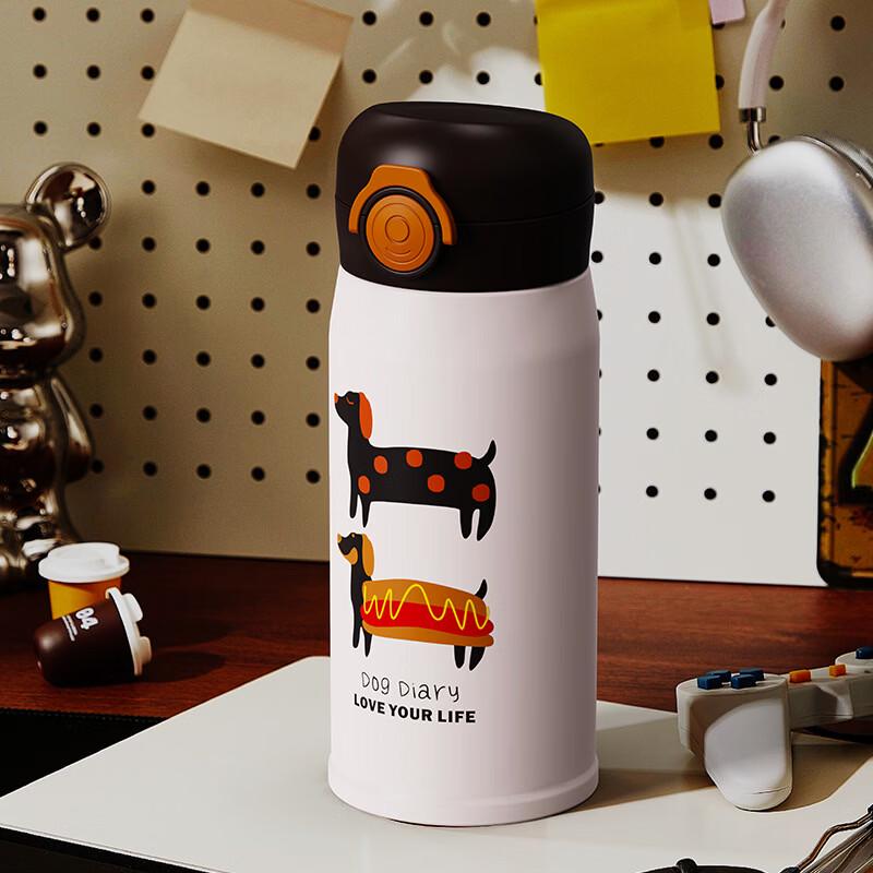 

Stylish Stainless Steel Insulated Bottle with Pop-Up Lid