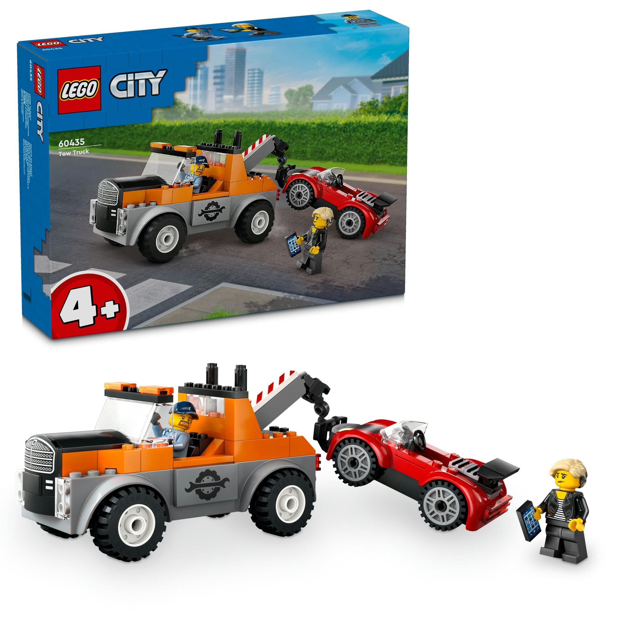 

LEGO City эвакуатор и сломанный спортивный автомобиль игрушка игрушка подарок на день рождения блок развивающий мальчики девочки дети транспорт автомобиль мини-автомобиль 60435