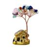 Creative Natural Crystal Tree Copper Wire Crystal Decorative Trees Fortune Tree Figurine  Desktop