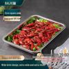 Baijie 304 Stainless Steel Deep Rectangular Serving Tray