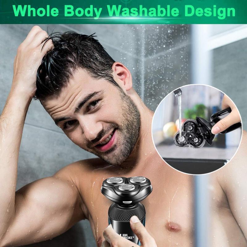 3 IN 1Electric Shaver Rechargeable 4D Electric Razor Shaving Machine for Men Beard Razor Wet-Dry Dual Use Water Proof Fast Charging
