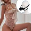 Sensual Bondage Props Mouth Gag, Breathable Ball Gag with Adjustable Strap for Couples, Soft Plugs Adult BDSM Role Play Toy, Unisex Sex Toy Men Women