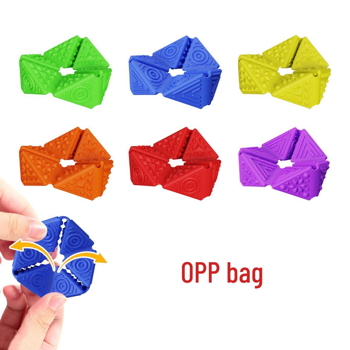 Silicone Children s Sensory Flip Cube Stress Relief Toy