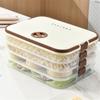 Clear Dumpling Storage Container With Manual Date Timer Stackable Designs Accessory for Efficient Freezer Organization
