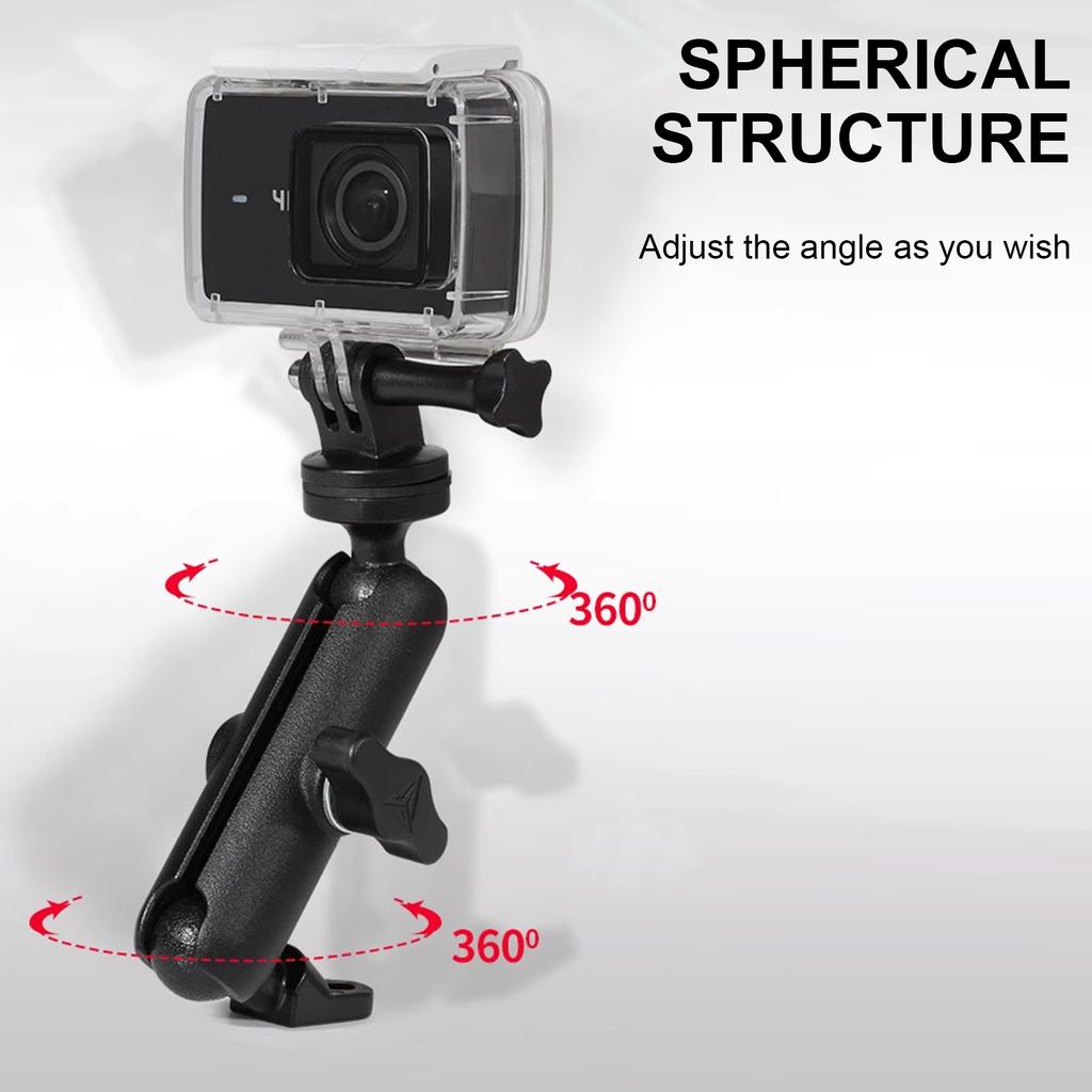 Motorcycle Bike Camera Mount Aluminum Alloy Quick Release Handlebar Adapter for 12/11/ X4 Cameras Holder with Quick Lock