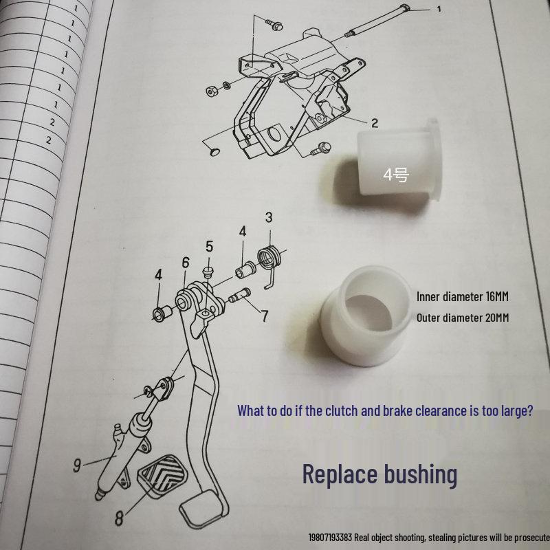Chaolong Minibus 19-Seat Clutch & Brake Pedal Bushing One pedal shaft bushing