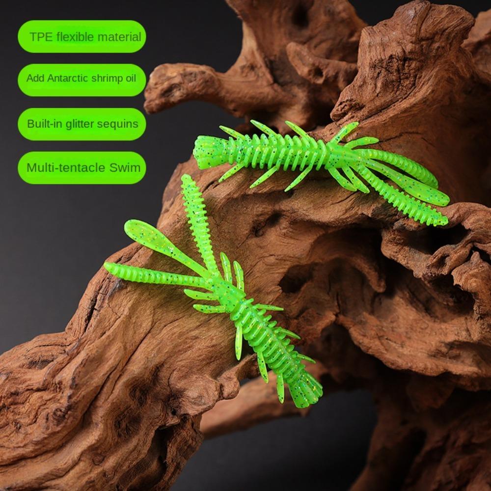 10PCS TPE Fishing Soft Lures 70mm Artificial Lures New Fishing Jig Lure Fishing