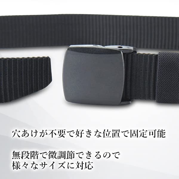 RemarksJapan Nylon Belt for Men and No One Size Fits Military Belt Women, Holes, 120cm, All, Lightweight, Unisex, Casual, Workwear,