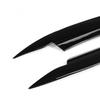 2x Car Headlight Lamp Eyebrow Eyelid Cover Trim Glossy For VW Passat B7 2010-14