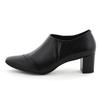 Himiko Square Toe Side Gore Pumps/643302 Black 230