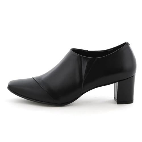 Himiko Square Toe Side Gore Pumps/643302 Black 230