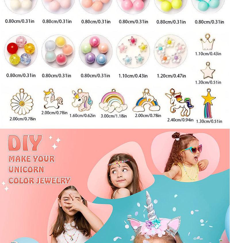 Cross Material Bracelet Beading Kit for Kids - DIY Stringing Beads Jewelry Set