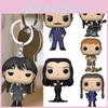 The Addams Family Wednesday Pendant Toy Model Figure Keychain Girl Kid Gift