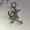 1 Pair of Y2K Gothic Cross Earrings Shiny Synthetic Zircon Inlaid Earring Earrings Jewelry Accessories