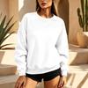 Women's Neck Long Sleeve Pullover Sweatshirt for Casual Wear