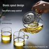ZISIZ Glass Teapot with Tea Infuser