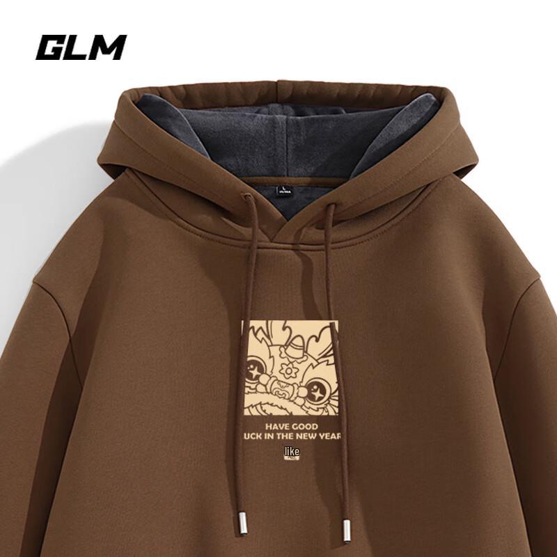 

GLM Guochao Loose Hooded Sweatshirt XL