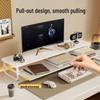 Gaming Desk with Keyboard Tray and Monitor Stand