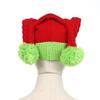 Knitted Fabric Knitted Santa Hat Crochet Design Holiday Knit Cap Winter Santa Hat  Christmas Party