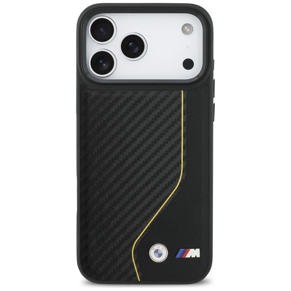 BMW M Carbon Line & Logo MagSafe Case for iPhone 17 Pro Max Yellow