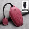 Suede Leather Car Key Case Shell Fob for VW Volkswagen Touareg 2011 2012 2013 2014 2015 2016 2017 2018 Auto Keychain AccessoriesNI1