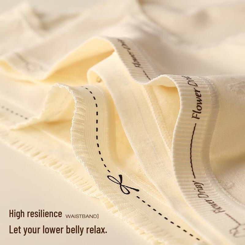 Cosmo Lady Women's 2025 Pure Cotton Antibacterial Mid-Waist Briefs