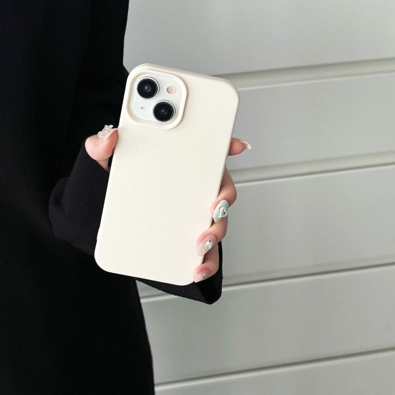 Texture Phone Case IPhone 15 14 Pro XR Soft TPU Full Cover Shockproof Protective In White Black Pink Mint