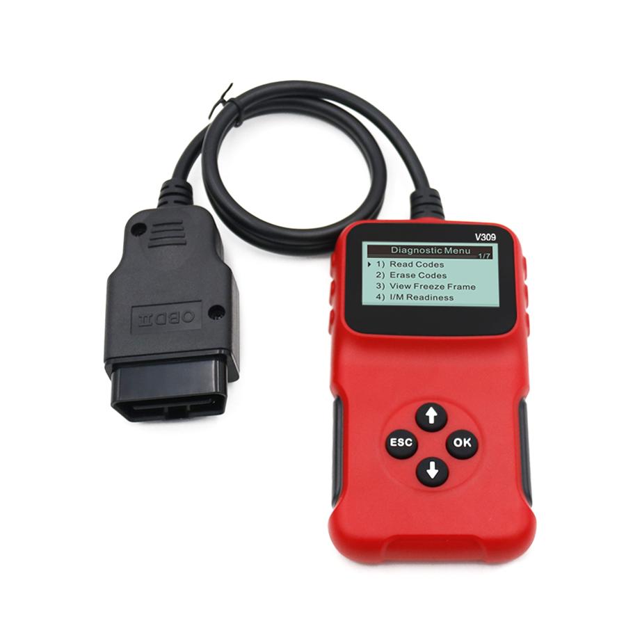 OBD2/EOBD Car Code Reader V309 Reads Car Fault Code Erases Fault Code Diagnostic