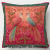 Double Sided Boho Birds Pillow Cover Colorful Folk Art Floral Print Cushion Case For Sofa Living Room Bohemian Ethnic Home Decor