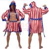 American Flag Boxing Costume for Adults, with Rocky Balboa Short Dress, Independence Day Cosplay Costume