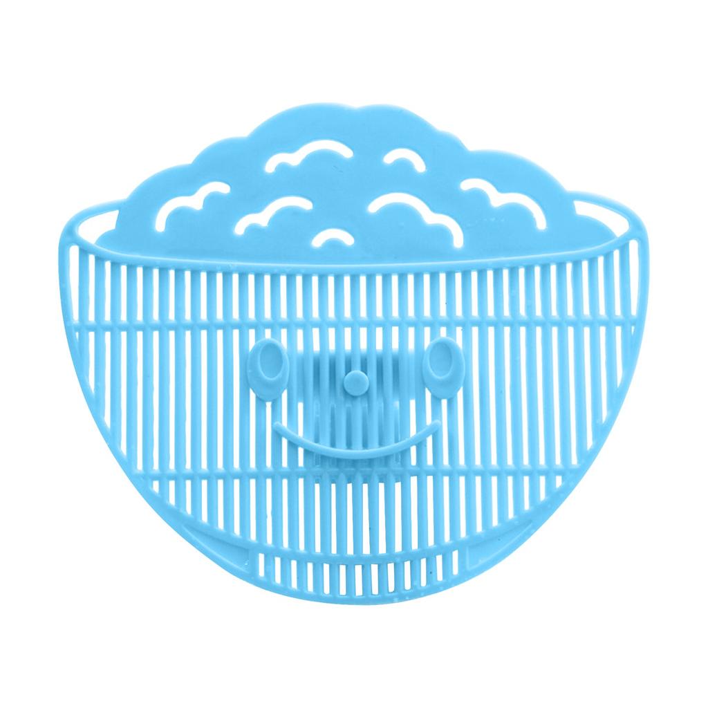 Clip-On Smiley Face Sink Strainer Basket for Kitchen and Bathroom Drain Water Filtering and Storage Organizer