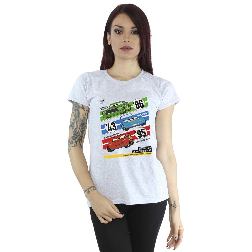Disney Womens/Ladies Cars Piston Cup Champions Cotton T-Shirt