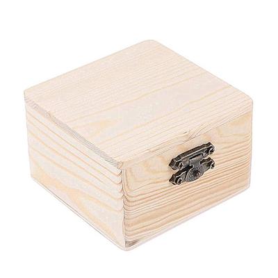 Rechteckige Aufbewahrungsbox aus Holz, Vintage-Holzbox, Geschenkverpackung aus Holz, Klapptyp, mehrfarbige Aufbewahrung von Schmuck, Halsketten und Ringen