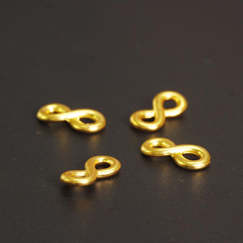 

Matte Gold Alloy Figure 8 Jewelry Connectors Small