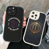 Bitcoin Phone Case Hard Leather For IPhone 14 13 16 Mini 15 14 11 12 Pro Max Plus Fundas