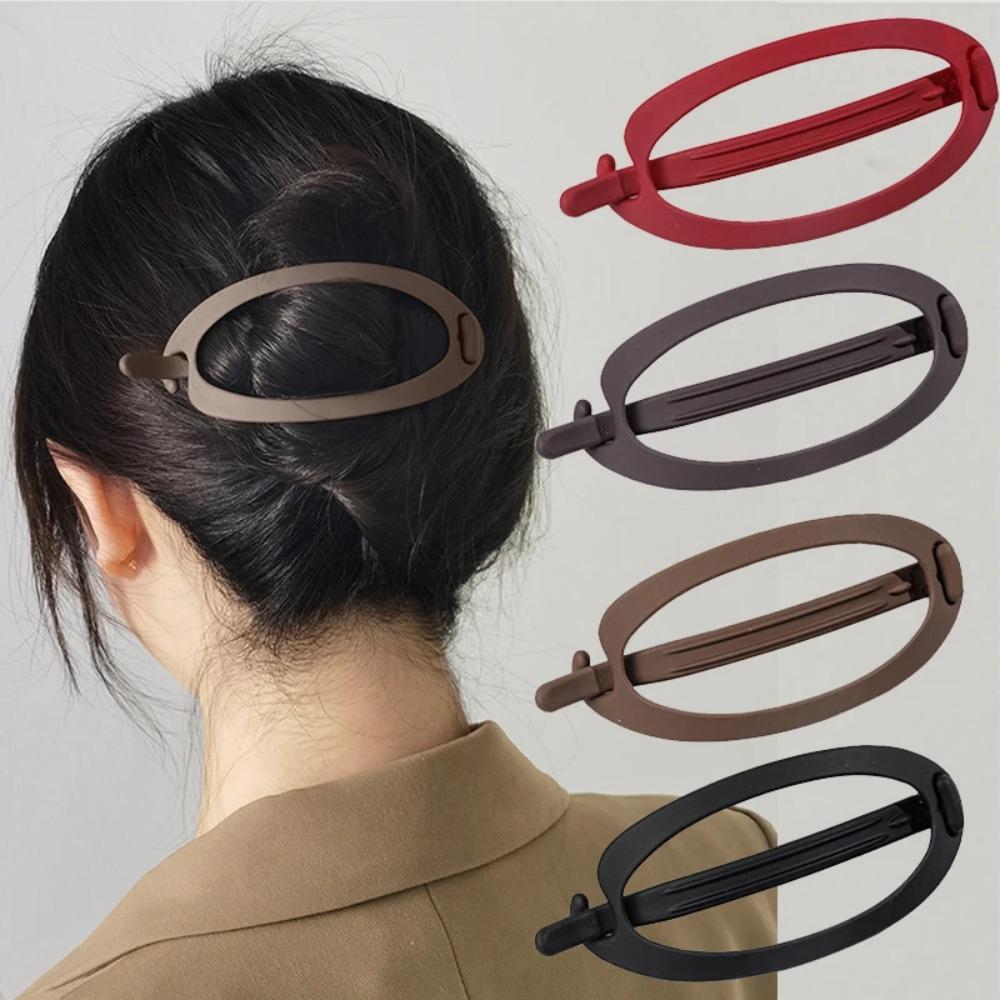 Top Clip Frosted Duckbill Clip Clamps Ponytail Holder Headwear Hair Claws  For Women Girls